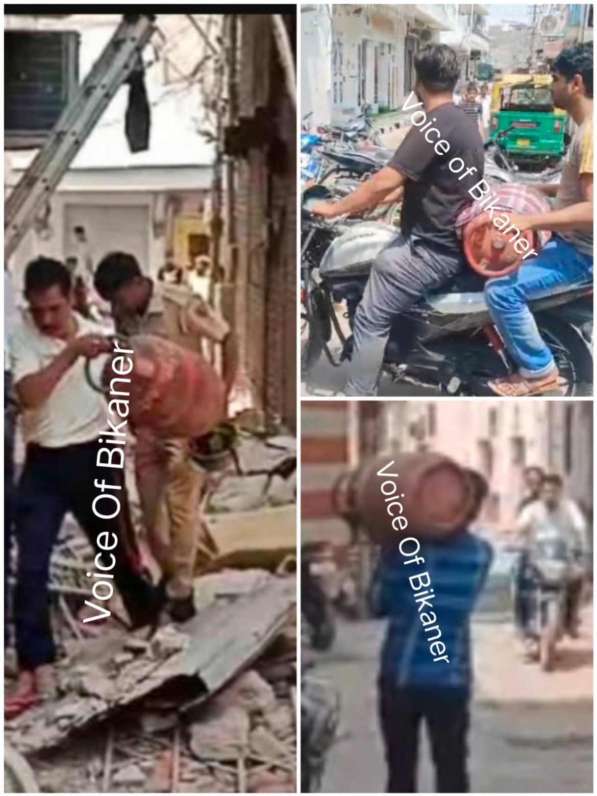 बीकानेर: शहर का यह इलाका बैठा है बारूद के ढेर पर,हर दुकान बनी बम फैक्ट्री,हादसे के बाद दुकानदारों ने हटाए दर्जनों सिलेंडर
