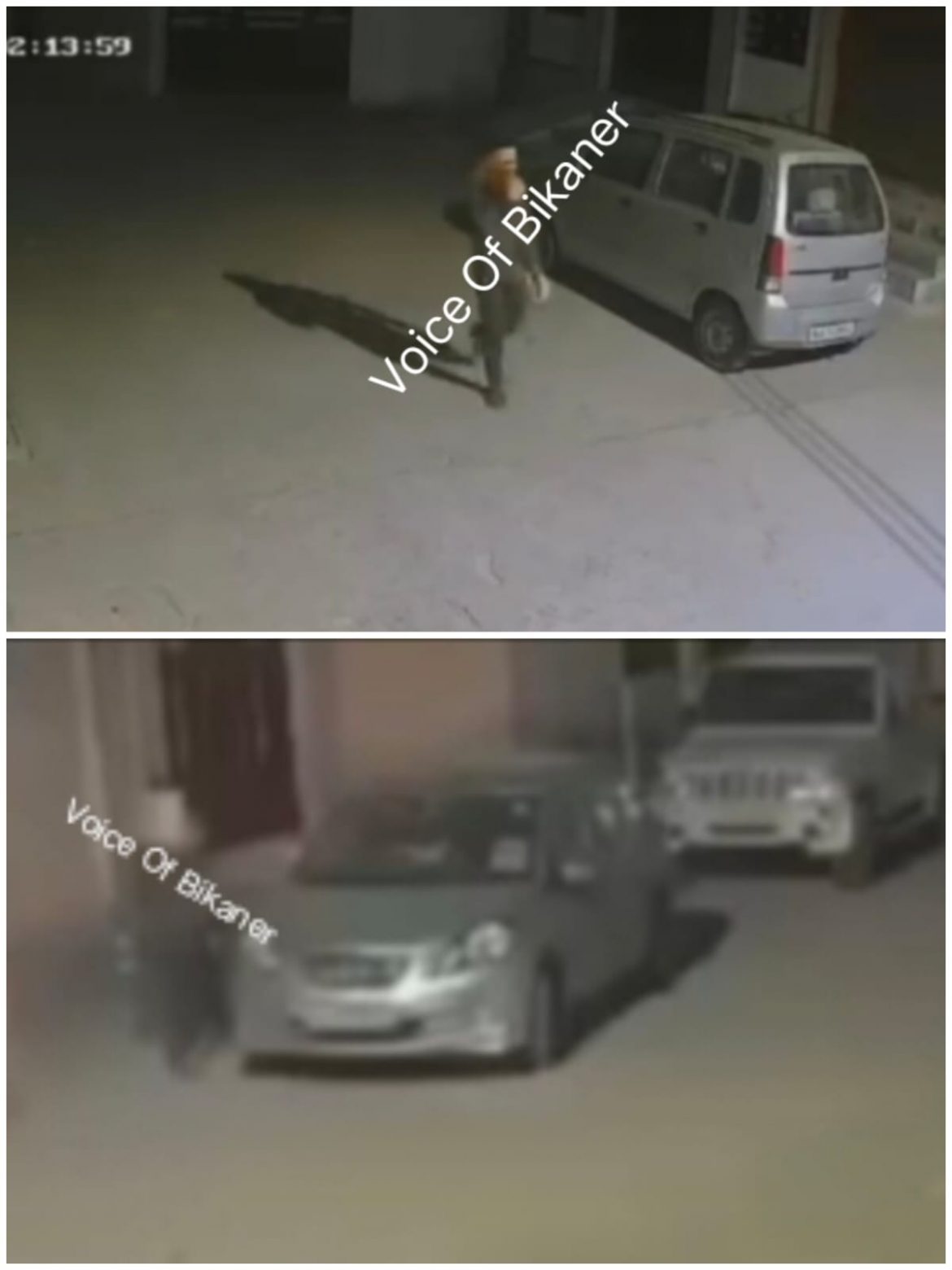 बीकानेर : चोरों के हौसले बुलंद,घर के बाहर खड़ी पिकअप गाड़ी चोरी, सीसीटीवी में कैद हुई वारदात