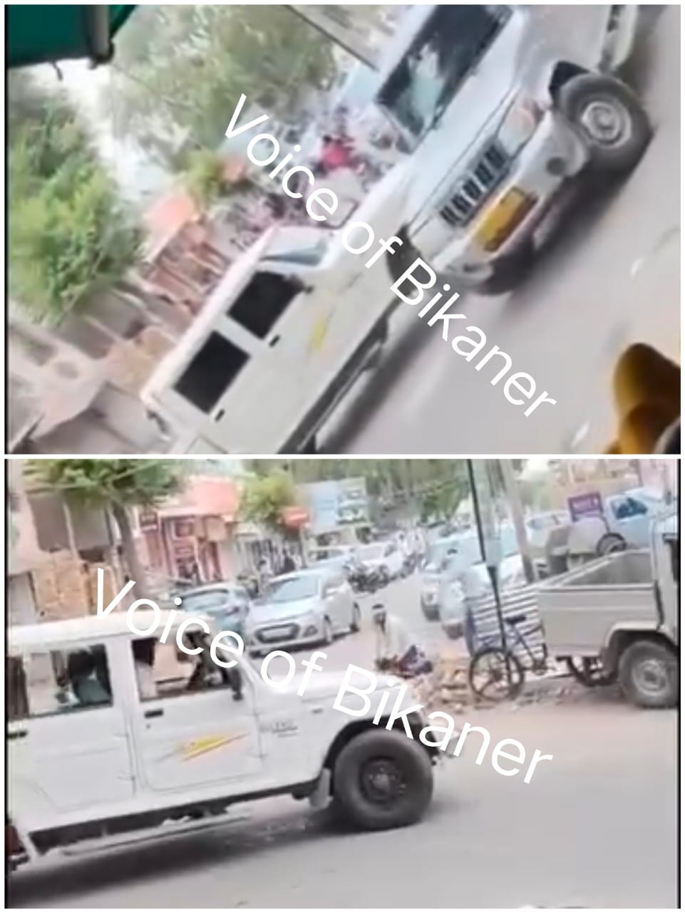 बीकानेर :  दिनदहाड़े गुंडागर्दी,सड़क पर बदमाशों का तांडव, वीडियो वायरल