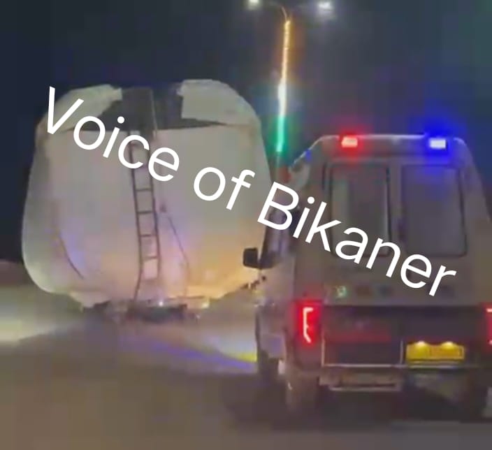 बीकानेर: भारी वाहनों पर रोक सिर्फ दिखावा, ओवरलोड ट्रक ने रोकी एंबूलेंस,मरीज की सांसें अटकी