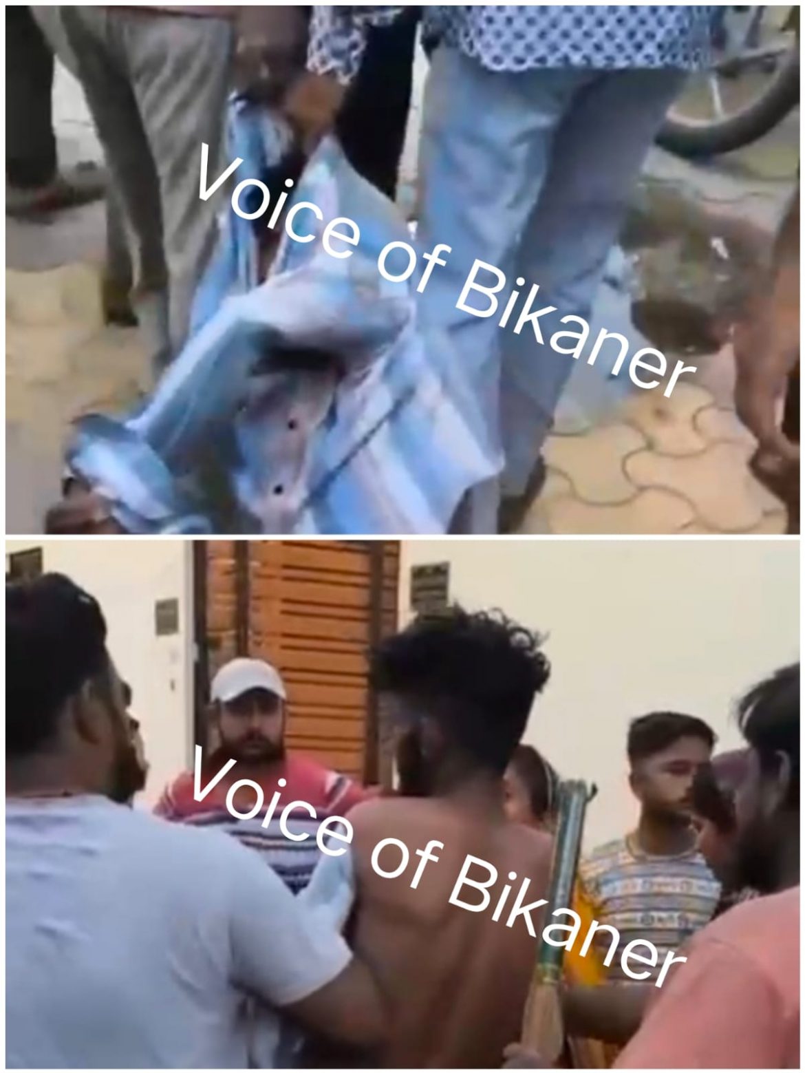 बीकानेर: चोरी की कोशिश में पकड़े गए दो युवकों की सरेआम धुनाई, वीडियो हुआ वायरल
