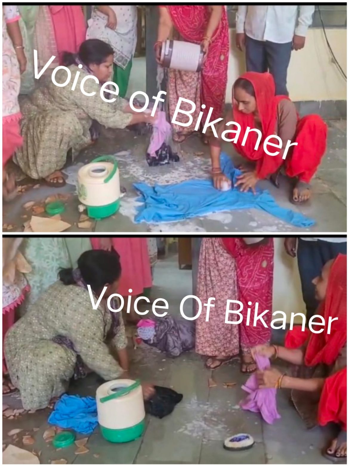 बीकानेर: मटकियां फूटी, कपड़े धुले, जलदाय विभाग का दफ्तर बना धोबी घाट, जल संकट को लेकर महिलाओं का अनूठा प्रदर्शन
