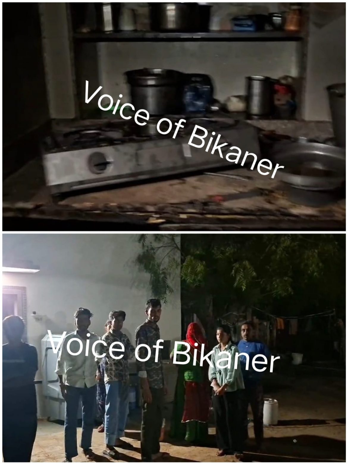 बीकानेर :गैस सिलेंडर लीकेज से लगी आग, महिला व दो बच्चे गंभीर रूप से झुलसे, बीकानेर रेफर