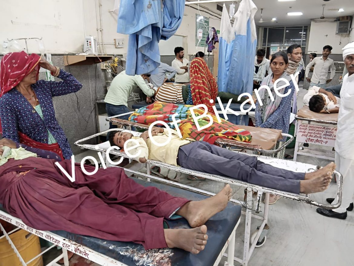 बीकानेर से बड़ी खबर: ऊंट गाड़ी को ट्रेलर ने मारी टक्कर  6 लोग घायल