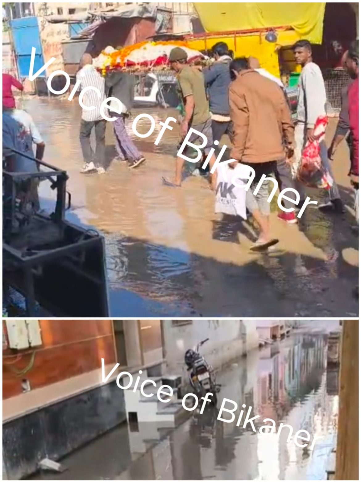 बीकानेर: कीचड़ में डूबी इंसानियत,वार्ड नंबर 71 में नाले के काम ने छीना अंतिम यात्रा का रास्ता