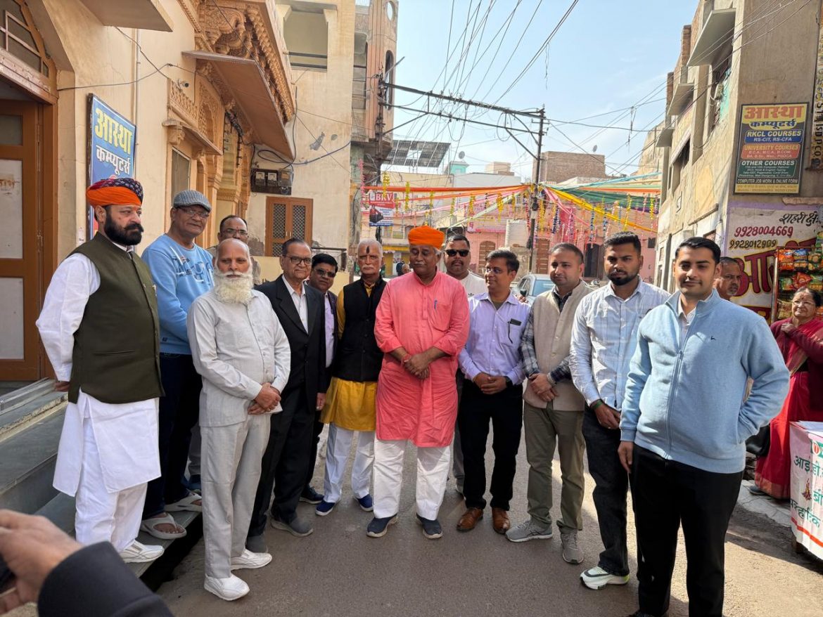 बीकानेर:पुष्टिकर सेवा परिषद का मेडिकल व जनधन खाता कैंप शुरू,विधायक जेठानंद व्यास ने किया  शुभारंभ