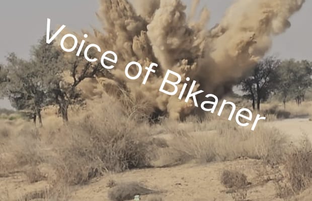 नाल: तेज धमाके से सहमे लोग,सेना ने किया बम को किया डिस्पोज,नाल  में जमीन में धंसा मिला था बम, सेना ने किया निष्क्रिय