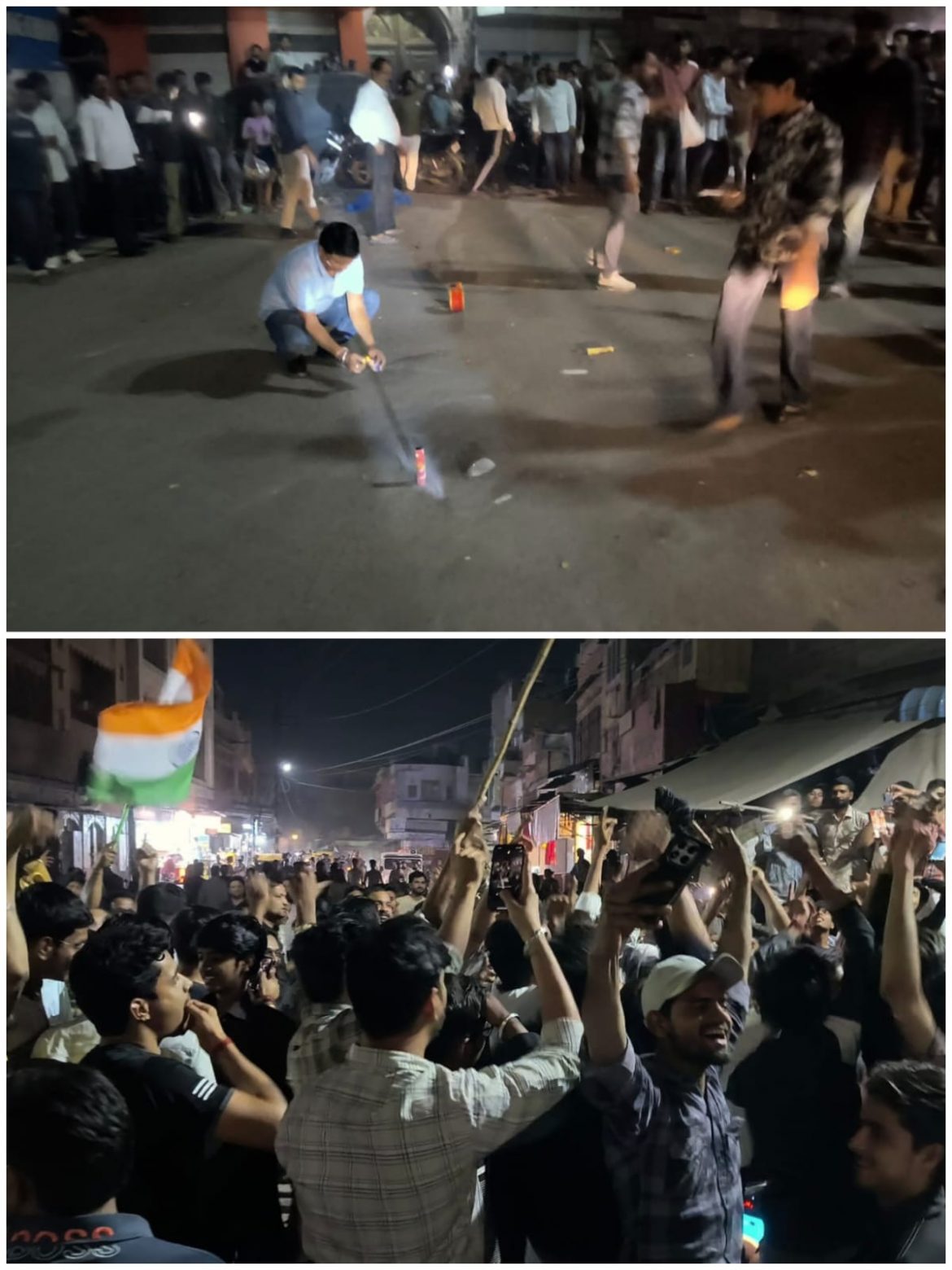 बीकानेर: 20 वर्ल्ड कप जीतते ही कोटगेट पर उमड़ा समर्थकों का हुजूम,एक साथ मनाई होली-दिवाली