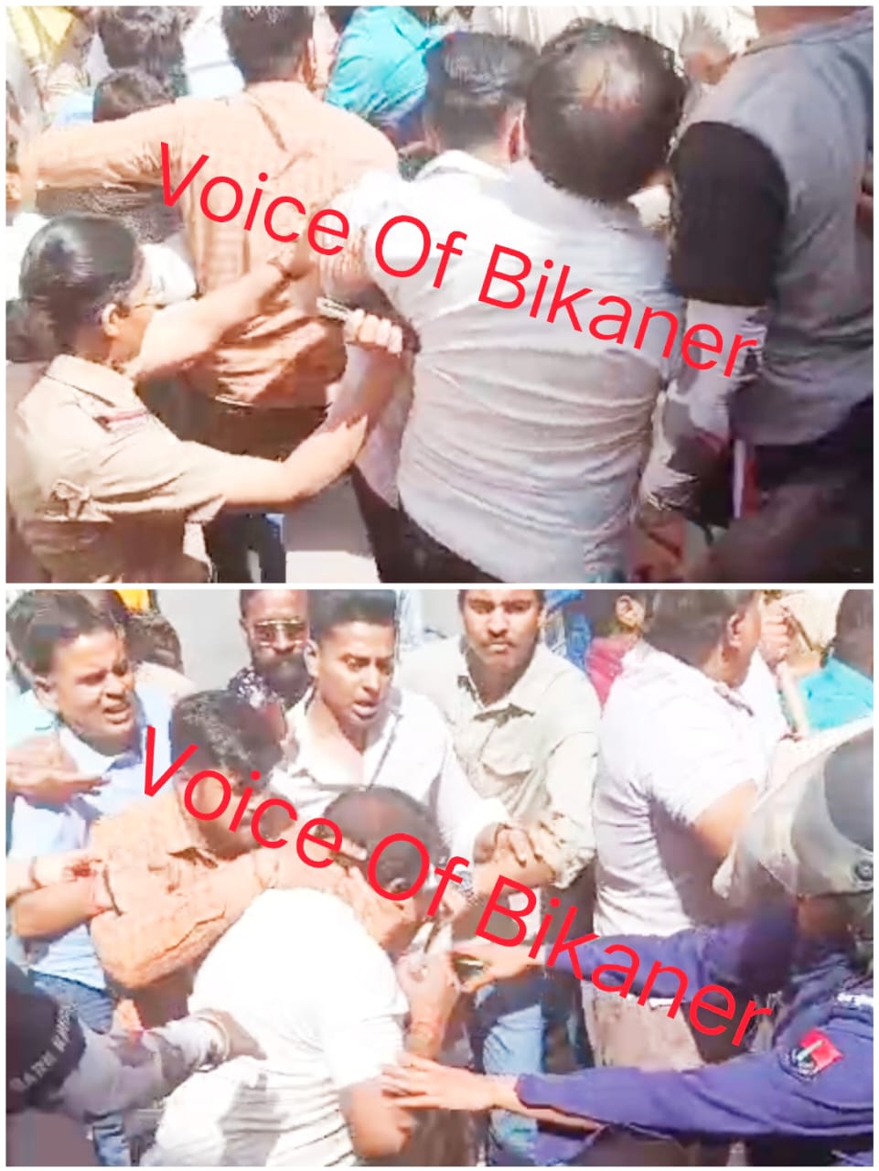 बीकानेर नथानियों की सराय में बवाल,मीटर बदलने पहुंची निजी बिजली कंपनी की टीम से हाथापाई, दो थानों की पुलिस मौके पर