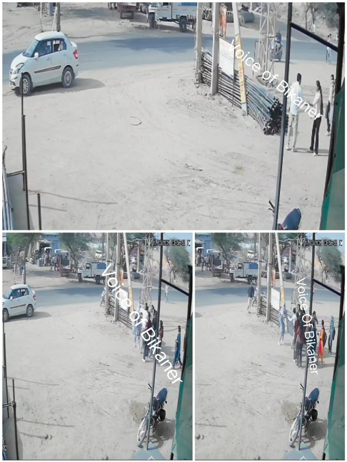 बीकानेर:स्कूली छात्रा से छेड़छाड़ पर फूटा गुस्सा,मनचलों की जमकर धुनाई, 3 गिरफ्तार, सीसीटीवी फुटेज आया सामने