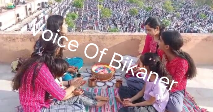 बीकानेर: इन तस्वीरों ने दिया भाईचारे का सबूत,एक ही आसमान के नीचे दो आस्थाएं एक साथ गूंजी अज़ान और गणगौर के गीत