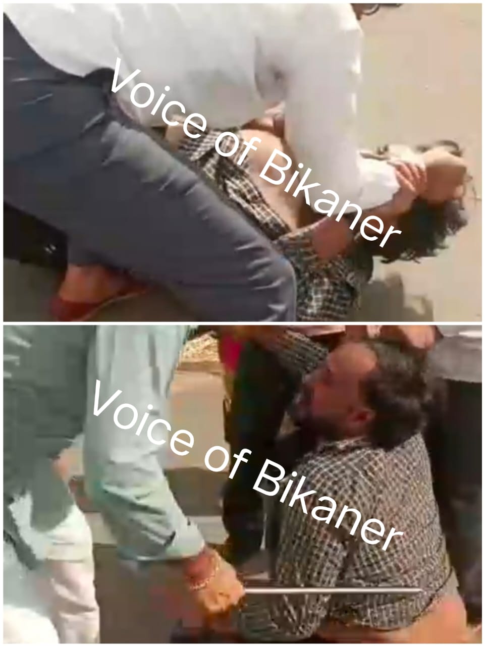 बीकानेर; हिस्ट्रीशीटर को धमकी देना पड़ा भारी,ग्रामीणों ने दौडा-दौड़ाकर पीटा, वीडियो वायरल