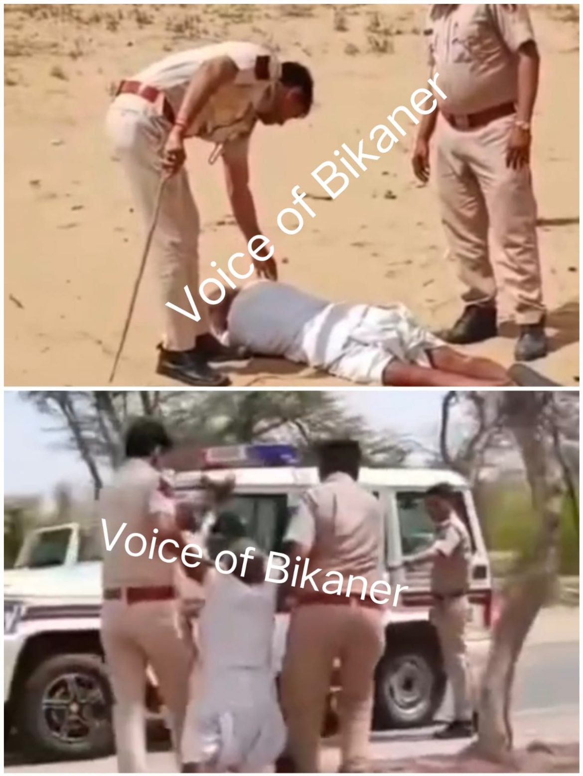 बीकानेर: पुलिस पर गंभीर आरोप,  बीकमपुर में पुलिसकर्मियों पर बुजुर्ग को जबरन ले जाने का वीडियो वायरल