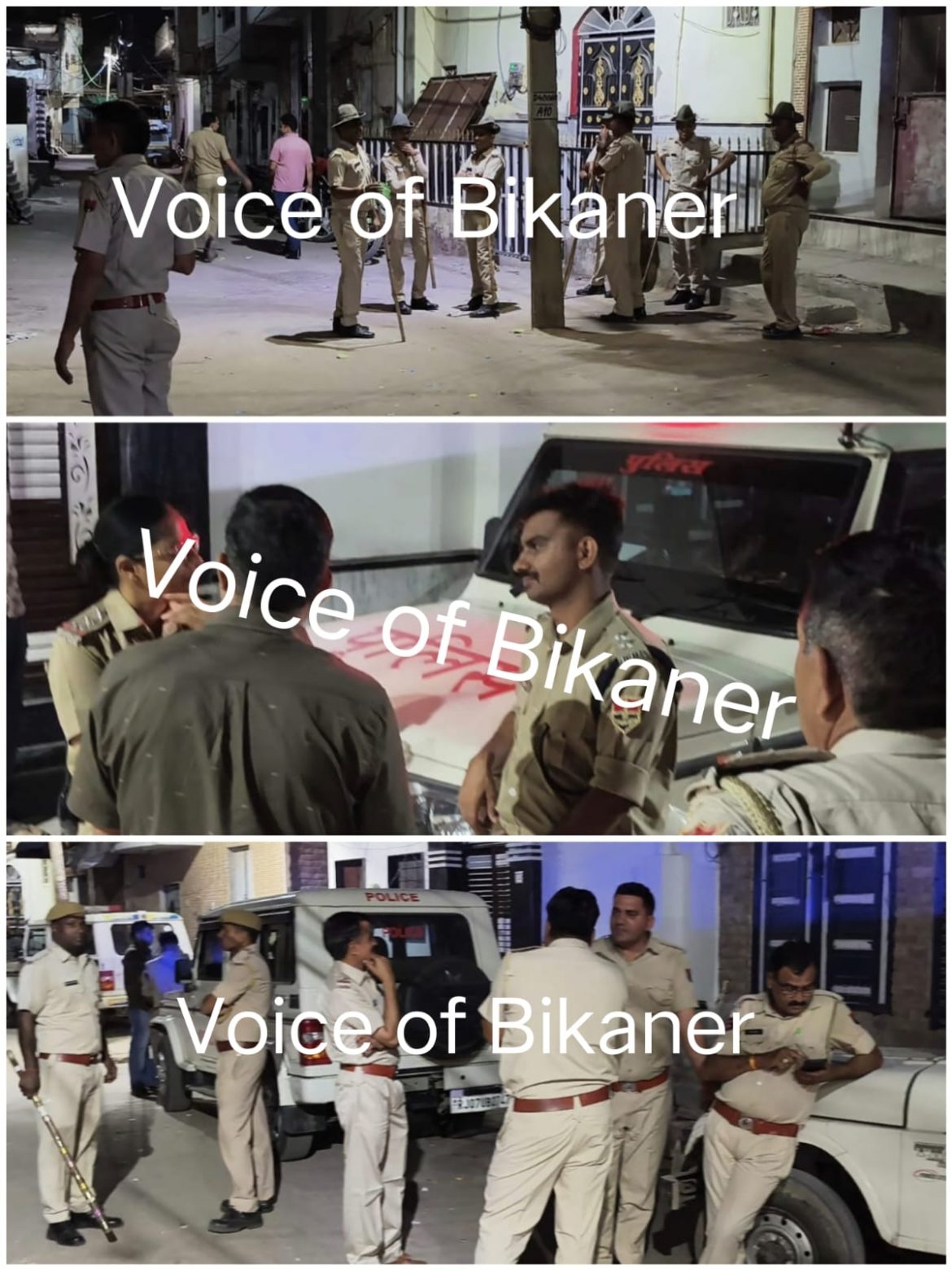 बीकानेर: मामूली बात को लेकर चौखूंटी में पत्थरबाजी से तनाव,रातभर पुलिस तैनात