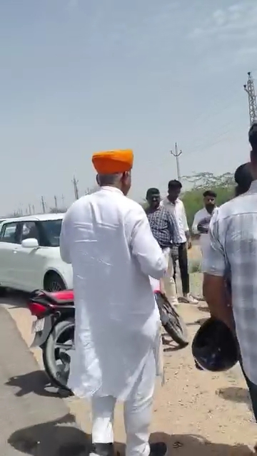 बीकानेर: विधायक की संवेदनशीलता आई सामने, हादसे में घायल युवक को खुद पहुंचाया अस्पताल