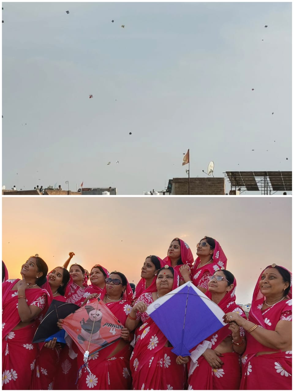 बीकानेर: गवरा दादी पून दे, टाबरियों रा चंदा उड़े……….छतों पर चढ़ा पतंगबाजी का रंग