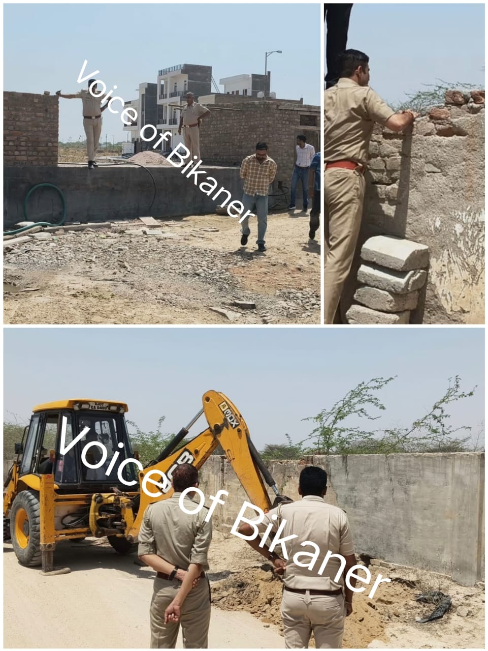 बीकानेर : पुलिस का बड़ा एक्शन,हिस्ट्रीशीटर के अवैध पानी के काले कारोबार पर चला बुलडोजर