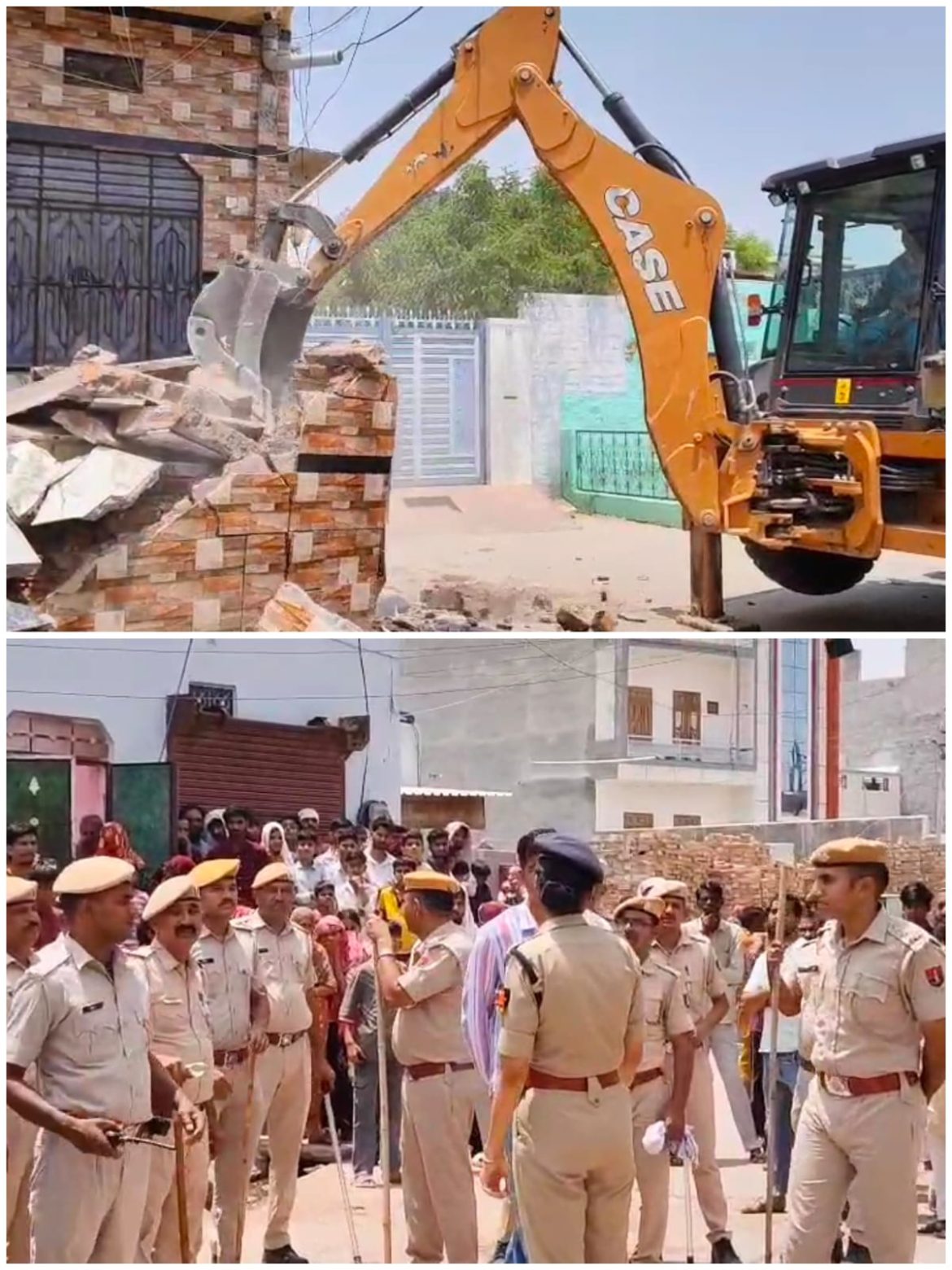 बीकानेर :  तस्कर पर प्रशासन का बुलडोजर एक्शन, अवैध कब्जा ध्वस्त