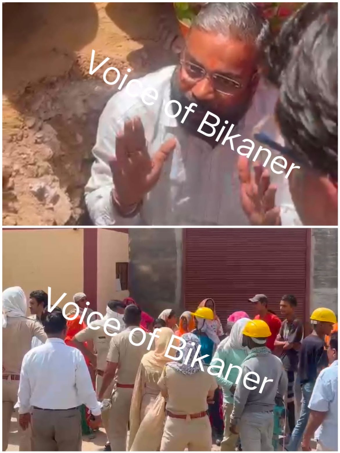 बीकानेर:इंद्रा कॉलोनी में हाई वोल्टेज ड्रामा,ट्रांसफार्मर लगाने पहुंची बिजली कंपनी का विरोध,मंदिर के आगे खुदाई से भड़के लोग