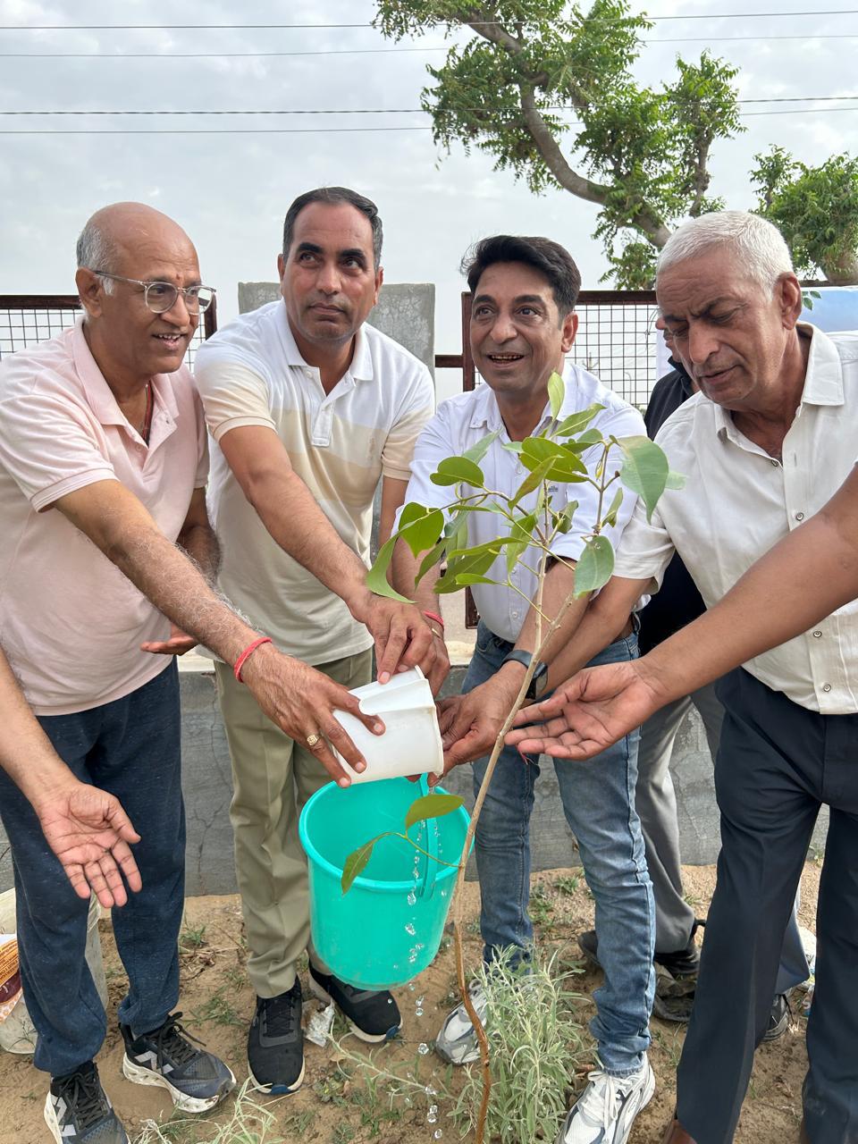 बीकानेर: केंद्रीय जीएसटी विभाग का हरित संदेश, अम्बेडकर पार्क में किया वृक्षारोपण