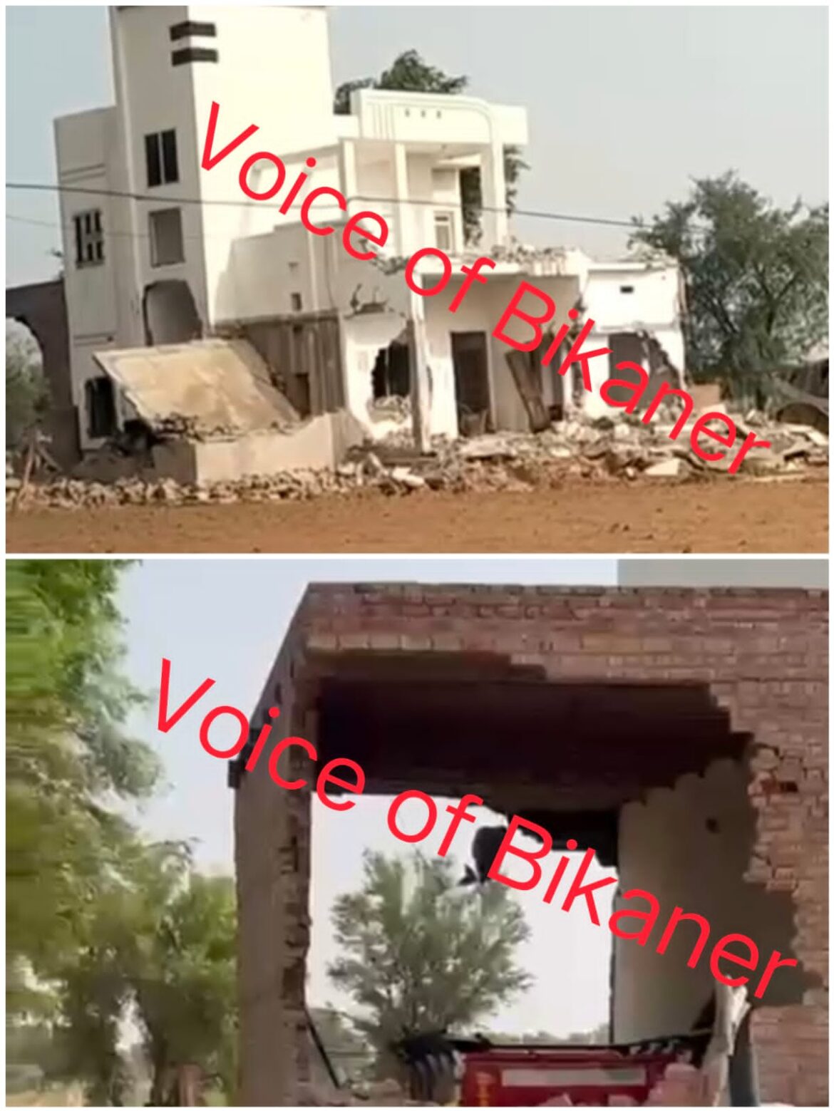 बीकानेर: आधी रात का बड़ा रहस्य! गैंगस्टर रोहित गोदारा का घर मलबे में तब्दील,साजिश या गैंगवार?