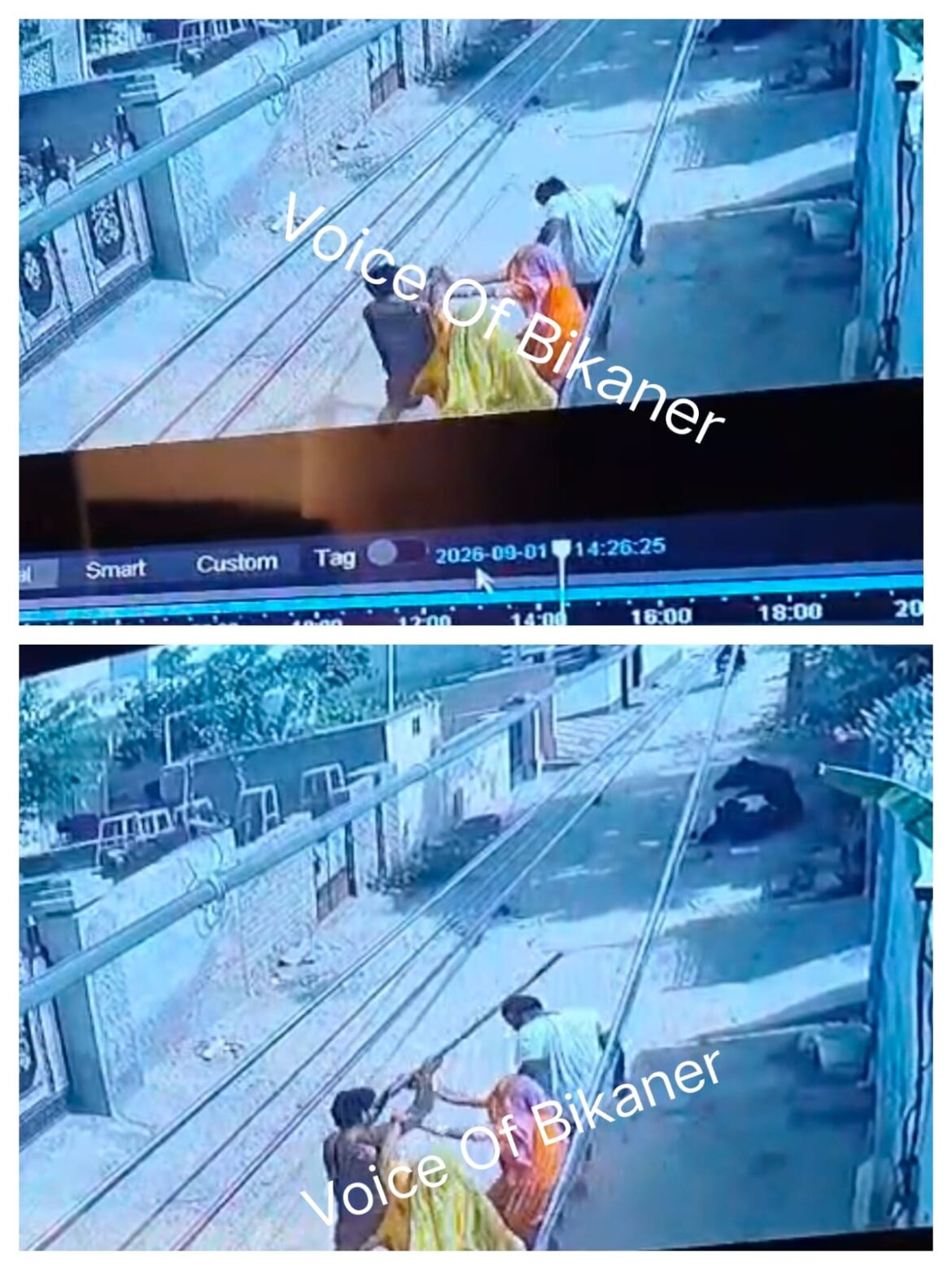 बीकानेर: पेंपलेट डालने की बात पर बवाल, तिलक नगर में युवक पर हमला; पूरी वारदात सीसीटीवी में कैद
