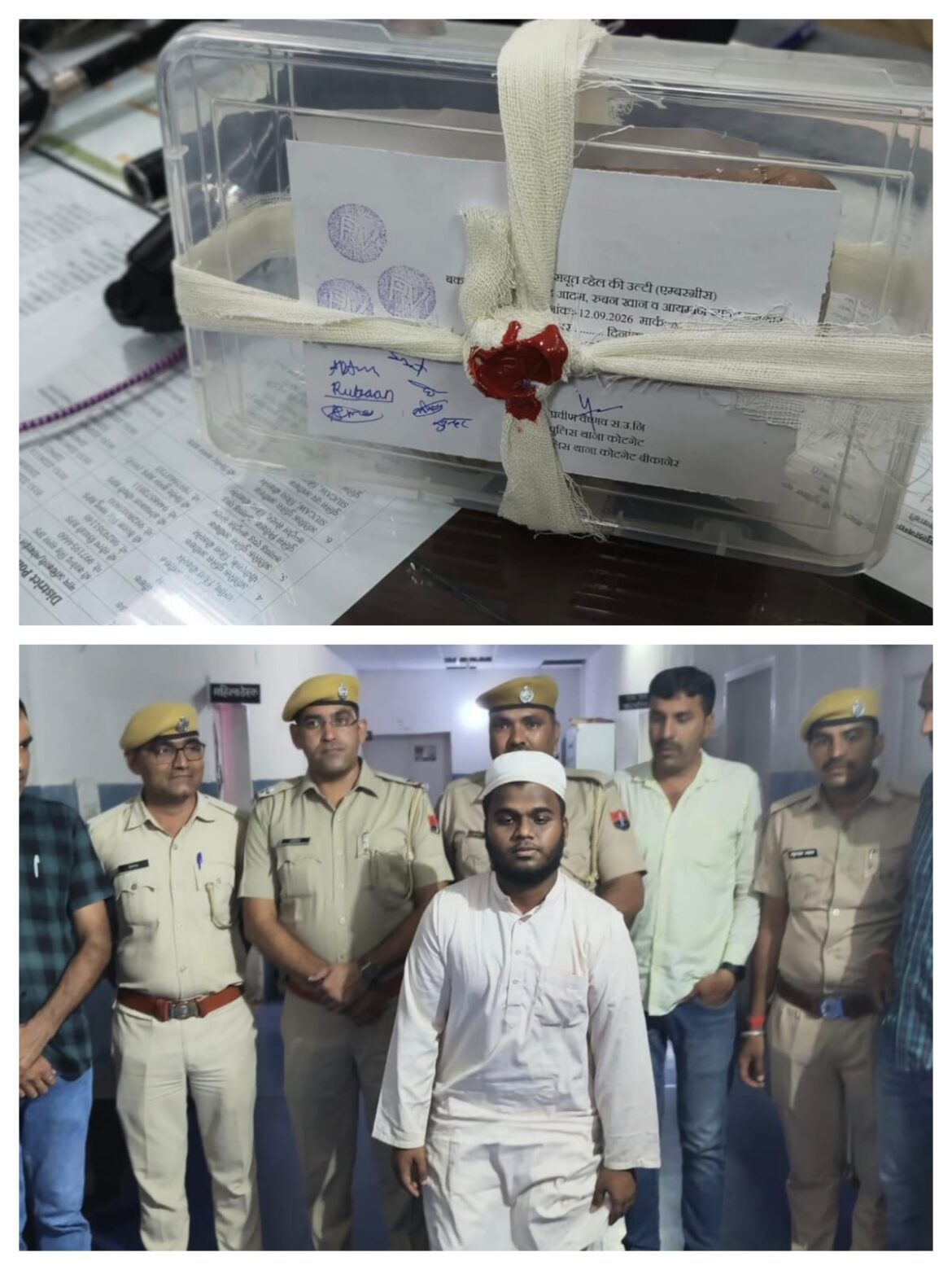 व्हेल मछली की उलटी की तस्करी का भंडाफोड़ बीकानेर में पकड़ी गई समुद्र का सोना कही जाने वाली एम्बरग्रीस